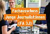 Beispielbild mit der Aufschrift: "Fachausschuss Junge Journalist*innen" –