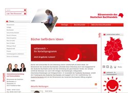 Screenshot Börsenverein des Deutschen Buchhandels